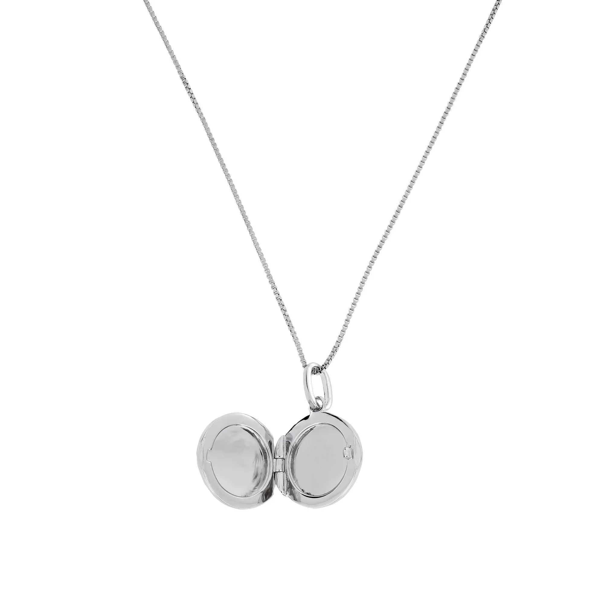 Sterling Silver Polished Twist Elements Locket Pendant