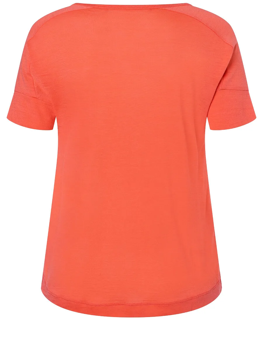 super.natural Women&#x27;s Isla Tee Living Coral | Buy super.natural Women&#x27;s Isla Tee Living Coral here | Outnorth