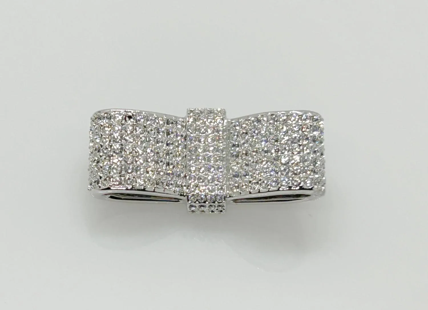 Swarovski Super Sparkling Flat Ribbon Brooch