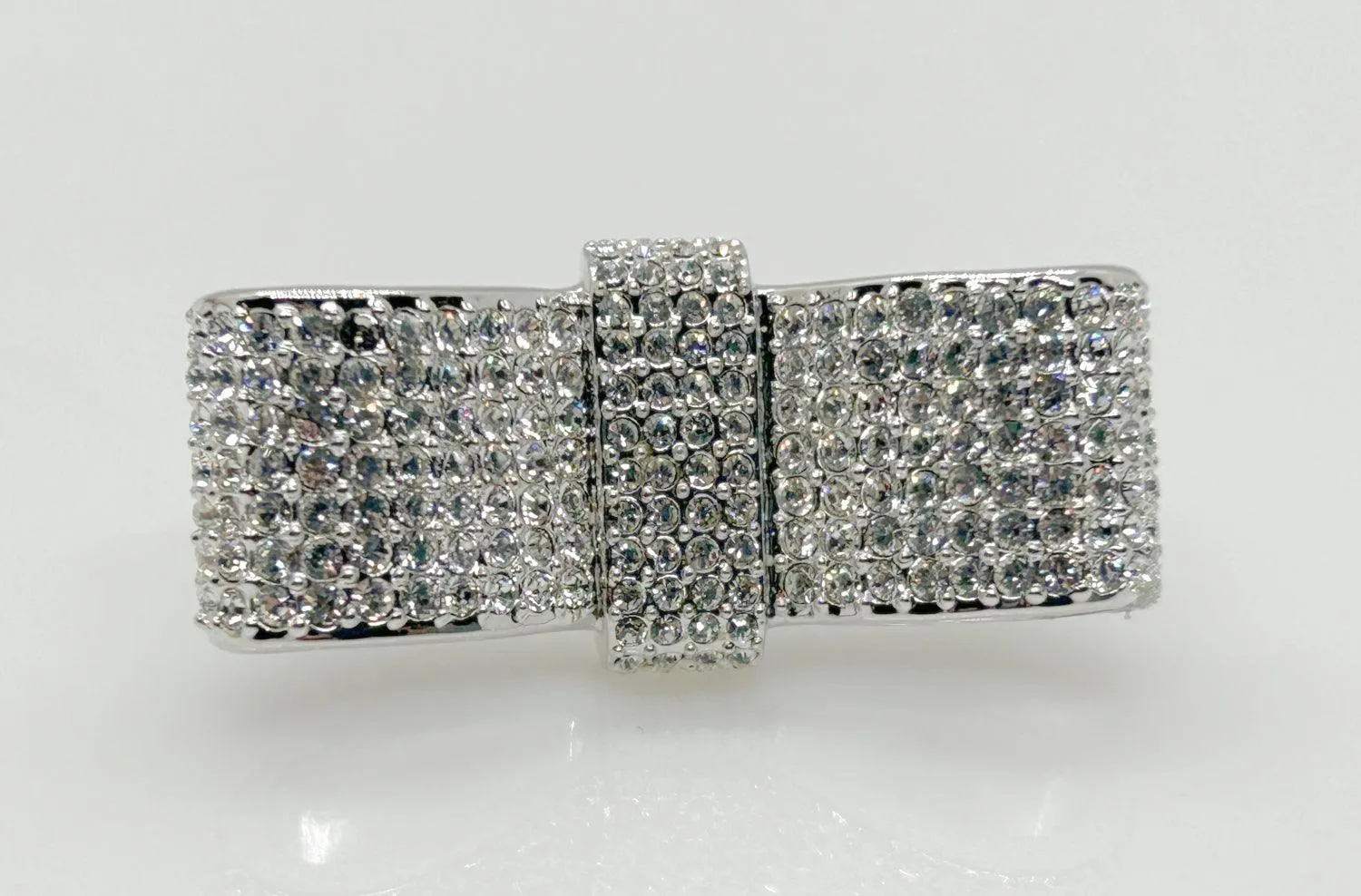 Swarovski Super Sparkling Flat Ribbon Brooch