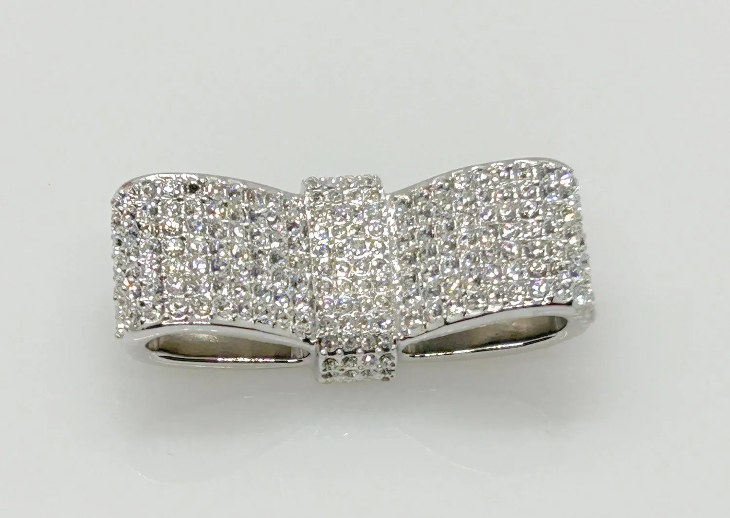 Swarovski Super Sparkling Flat Ribbon Brooch