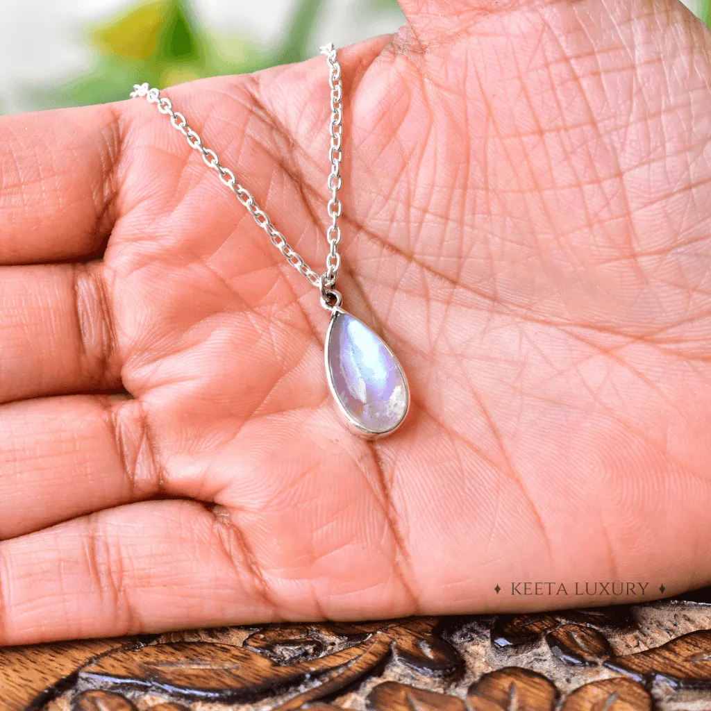 Teardrop Treasure - Moonstone Necklace