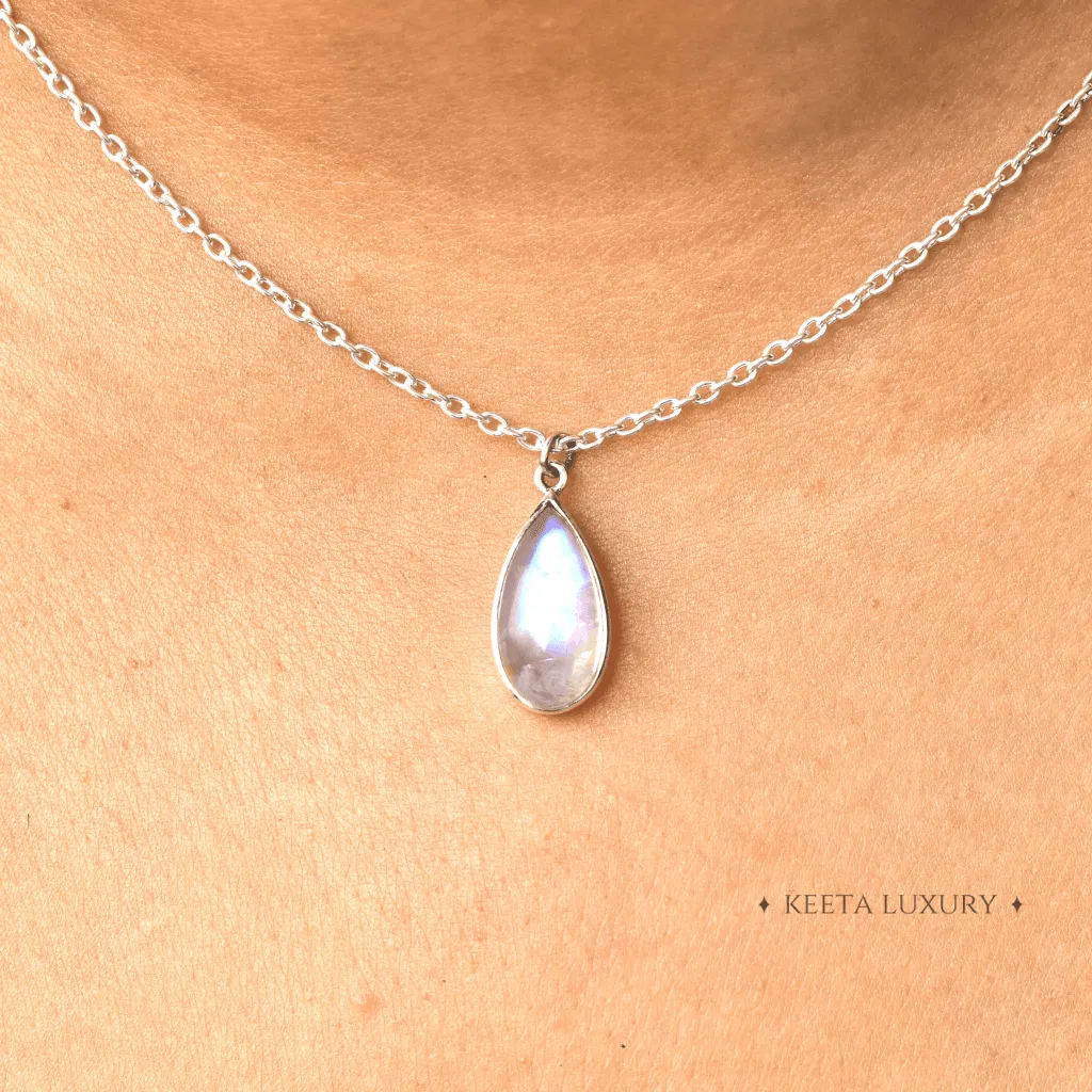 Teardrop Treasure - Moonstone Necklace