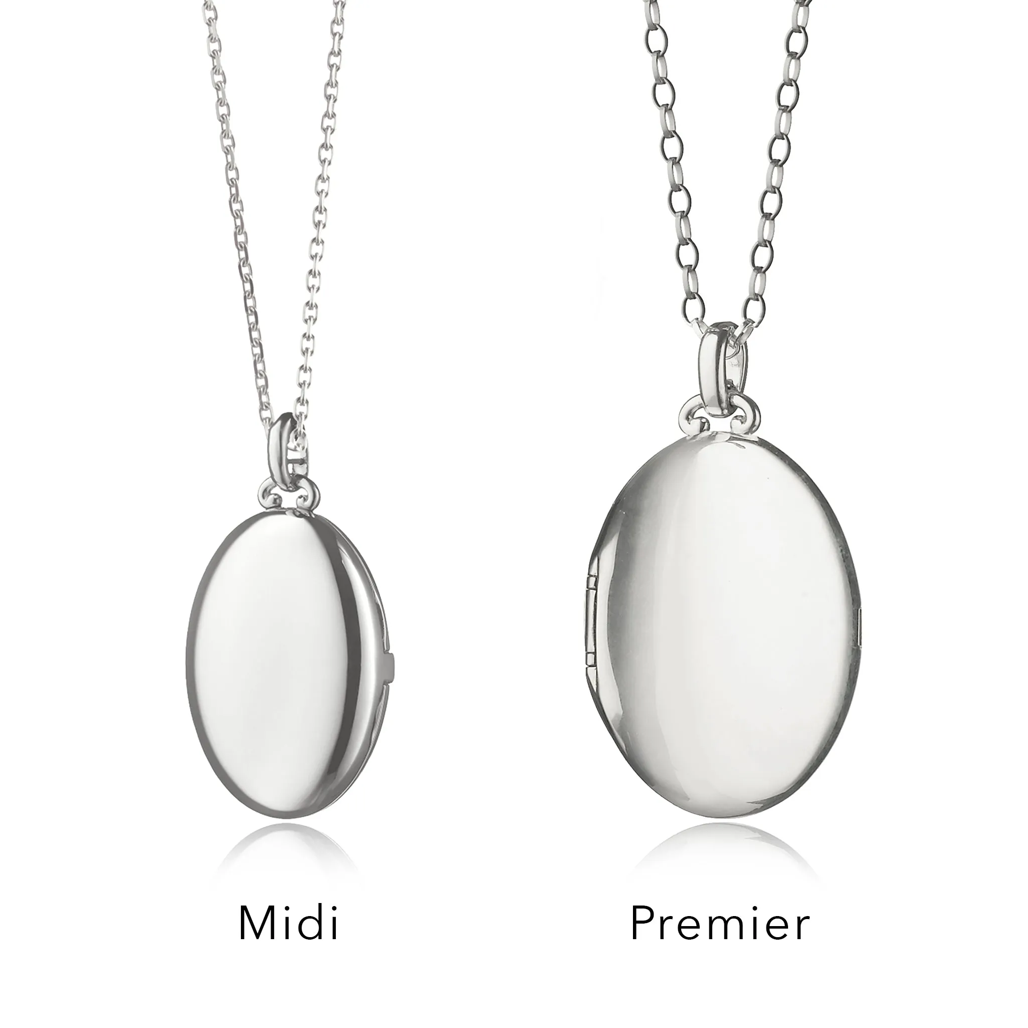 The Four Image "Midi" Engraved Locket Necklace