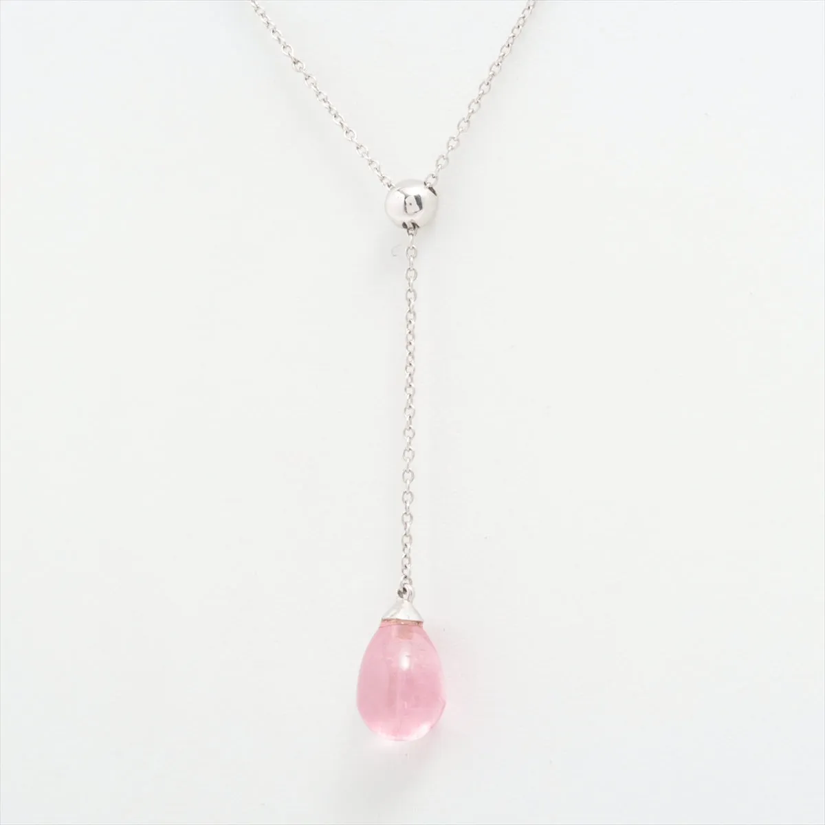 Tiffany & Co. Rainbow Drop Pink Amethyst Stone Necklace