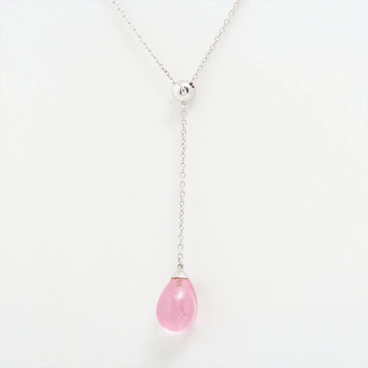 Tiffany & Co. Rainbow Drop Pink Amethyst Stone Necklace