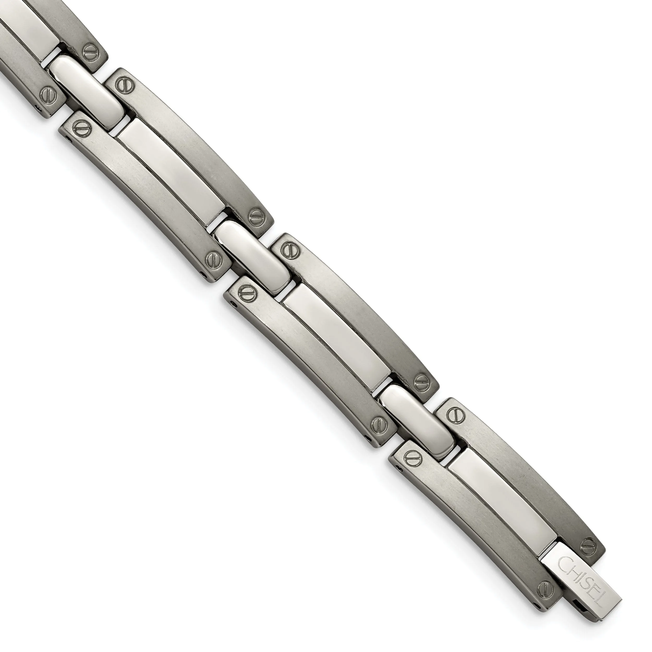 Titanium Brushed Polished Hypoallergenic Bracelet