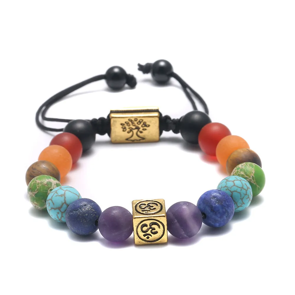 Tree Of Life Bracelet Stone 7 Chakras