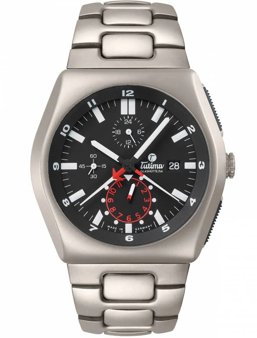 Tutima M2 Chronograph Titanium Automatic Bracelet Watch 6450-03