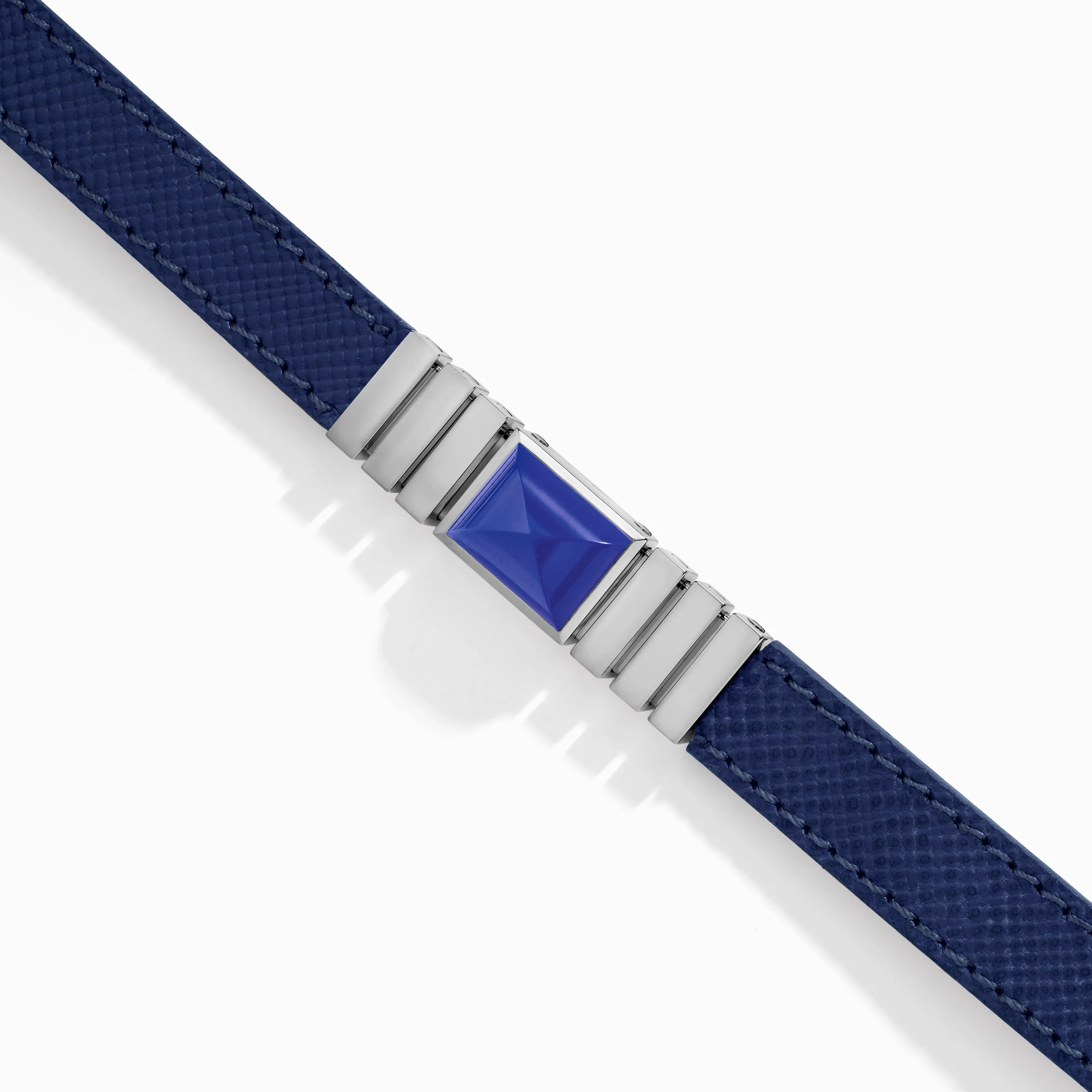 UNII Titanium Leather Strap Bracelet