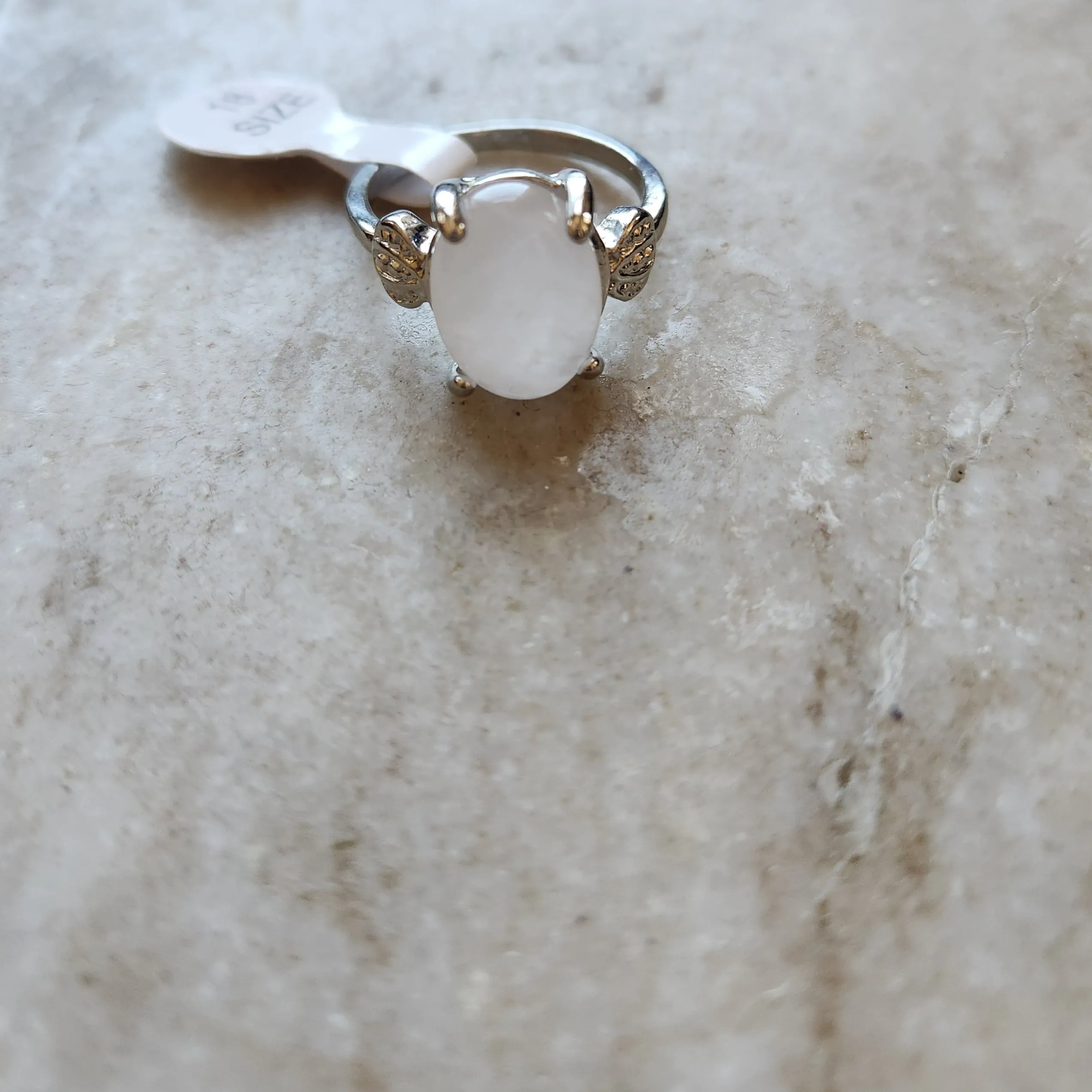 Vedazzling Clear Moonstone Ring