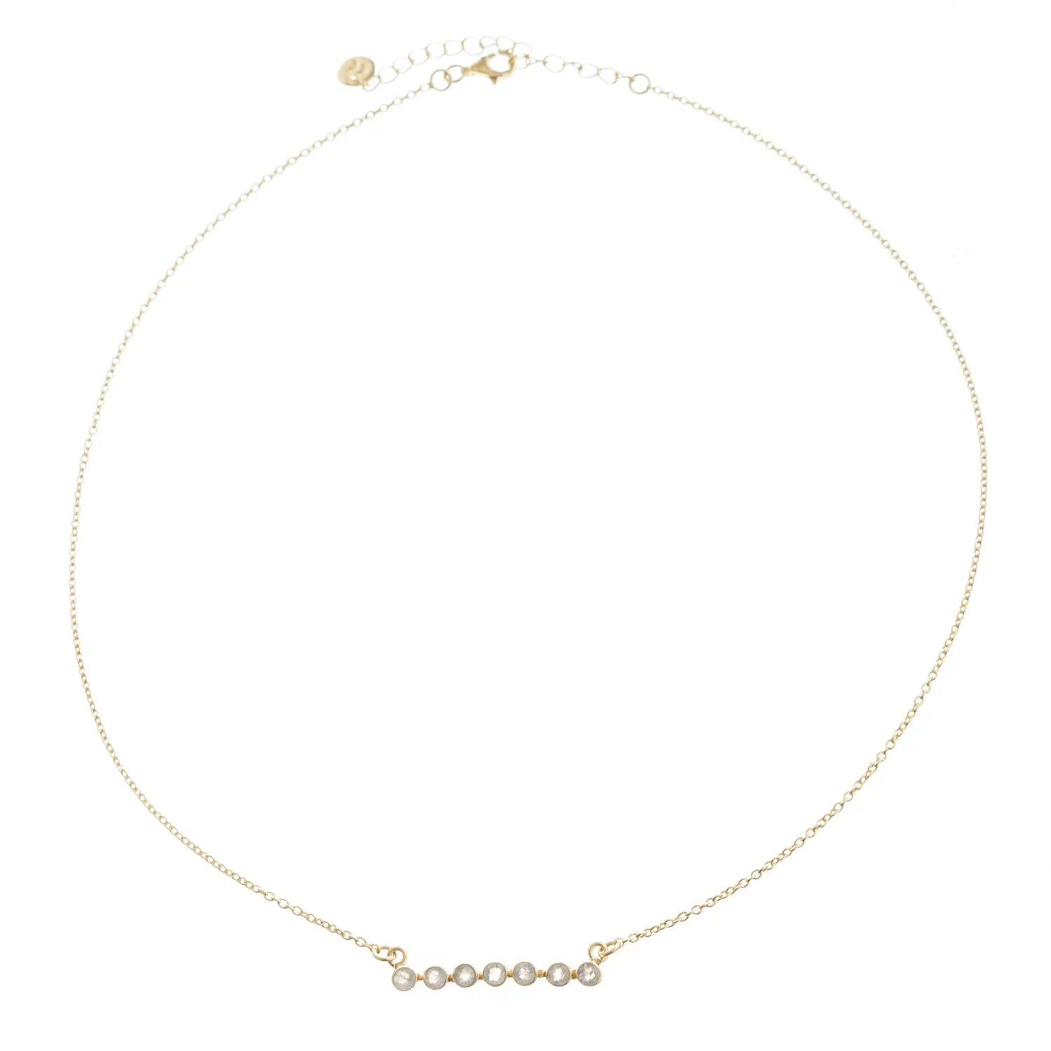 Vera,Moonstone Bar Necklace