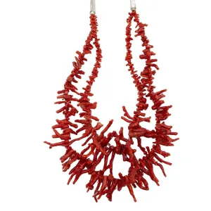 Vintage Mediterranean Coral Necklace