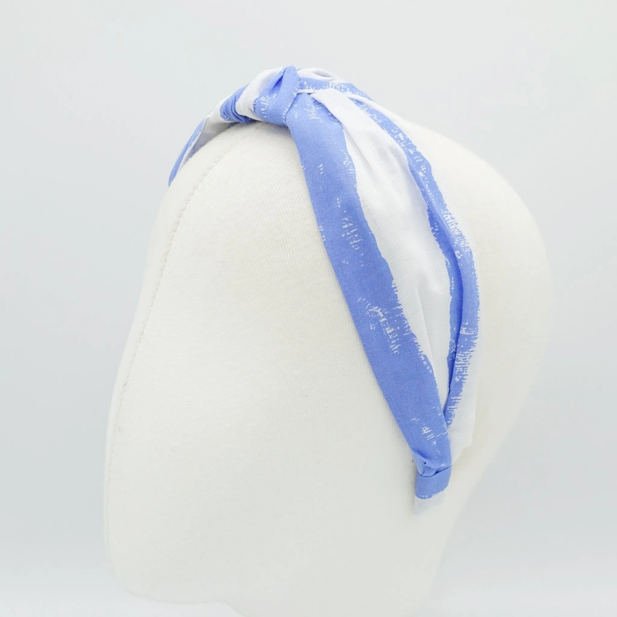 wide stripe print headband knot hairband casual hair accessory for women